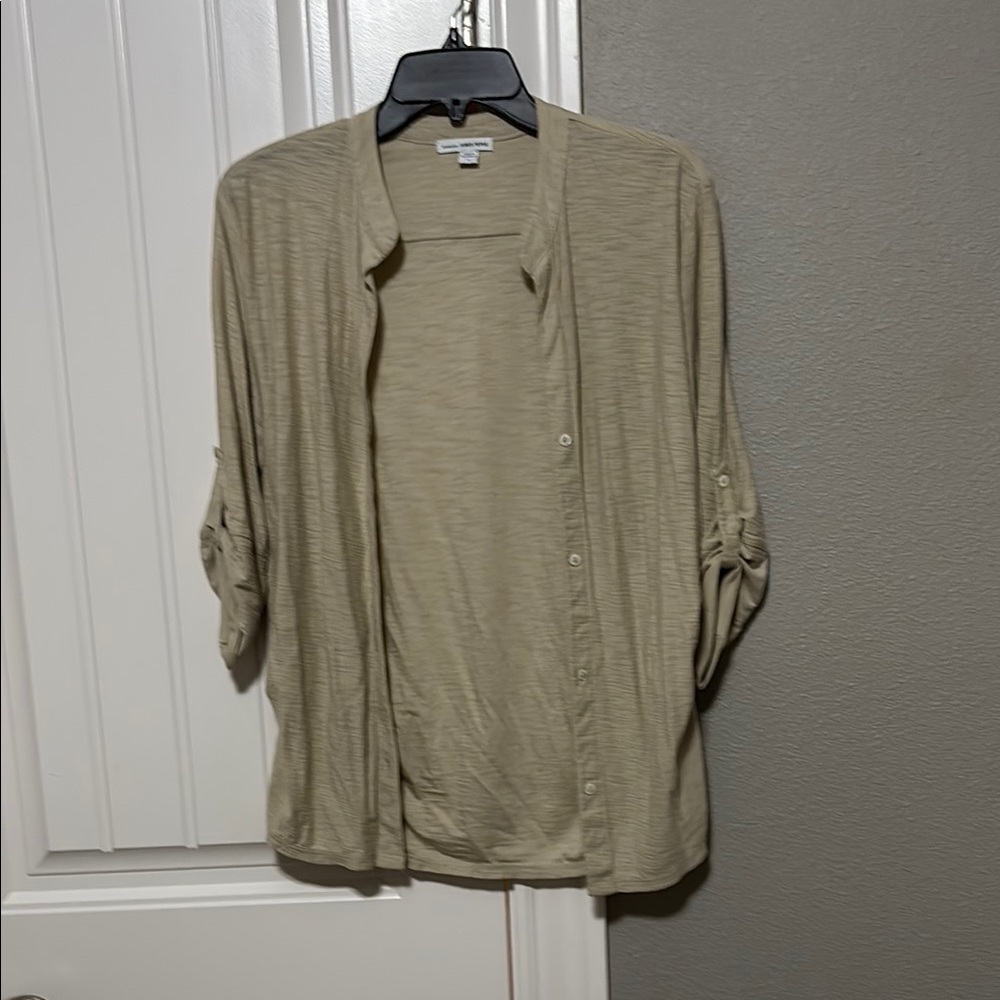 James perse Light Tan Button-Up top